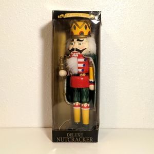 Nutcracker Holiday Christmas gift wood traditional guard red yellow green used